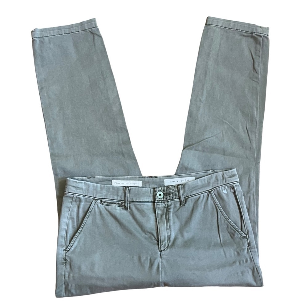 Pilcro and the Letterpress Grey Wash Straight Leg Cargo Pants